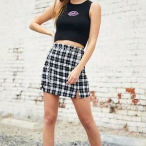 BRANDY MELVILLE Cara Plaid Mini Skirt